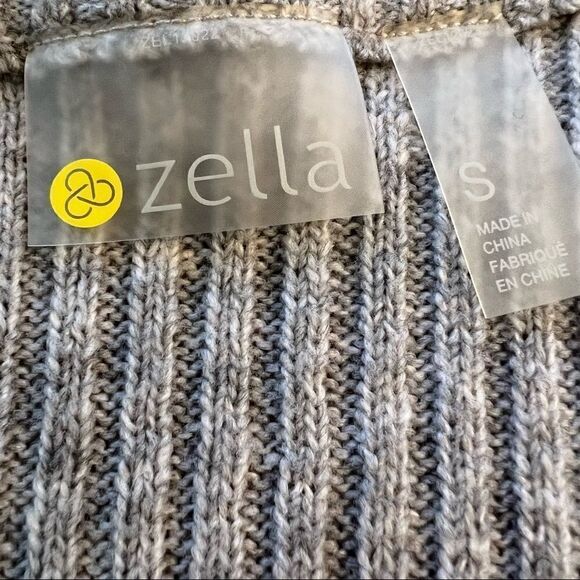 Zella Heather Gray Crossover Wrap Sweater size S - Picture 4 of 10